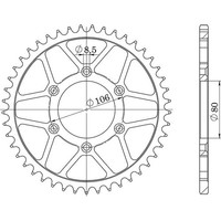 Zahnrad Stahl P520 - Z49 (DIS.35204) Aprilia 125 Rx 92/96