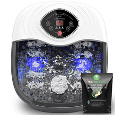 closewave Foot Spa Bath Massager with Heat, UV Ozone Bubbles,Shiatsu Rollers E