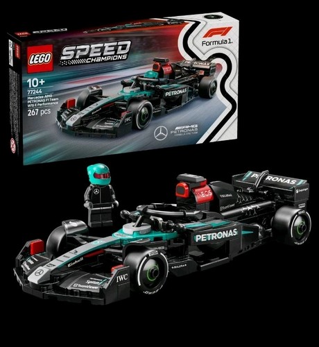 LEGO Speed Champions Formula 1 Mercedes-AMG F1 W15 Race Car 77244 10+ 267pcs - Picture 4 of 9