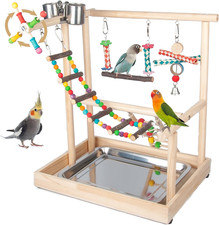 Small Bird Playground Parakeet, Bird Play Ground Parrots Table Top Parrot Stand