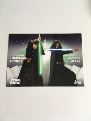 Women Of Star Wars Powerful Pairs Chase Card PP-1 Luminara Unduli Barriss Offee