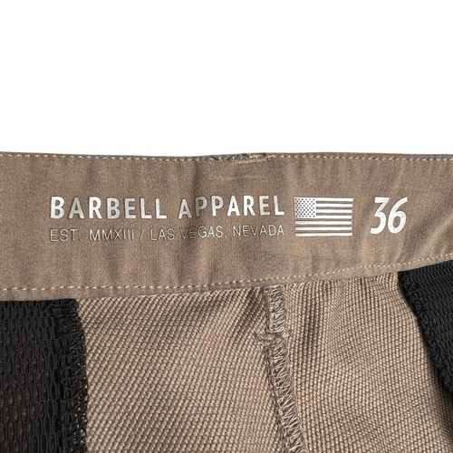 Pantalones Barbell Apparel Para Hombre 36x32 5 Bolsillos Chino Marrón Tostado Rendimiento Elastizados - Imagen 6 de 14
