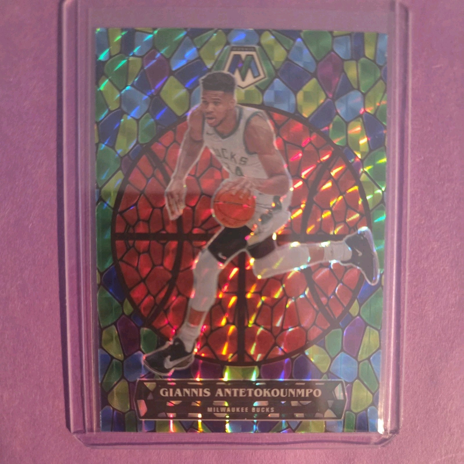 2020-21 Panini Mosaic - Stained Glass Giannis Antetokounmpo #5