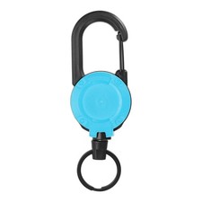 Retractable Keychain, Heavy Duty Retractable ID Badge Holder, Blue