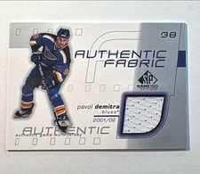2001-02 SP Game Used Authentic Fabrics Pavol Demitra St. Louis Blues #AF-PD