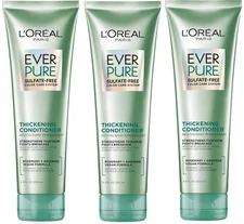 3-PK L'Oreal Paris Thickening Sulfate Free Conditioner Rosemary EverPure, 8.5 oz