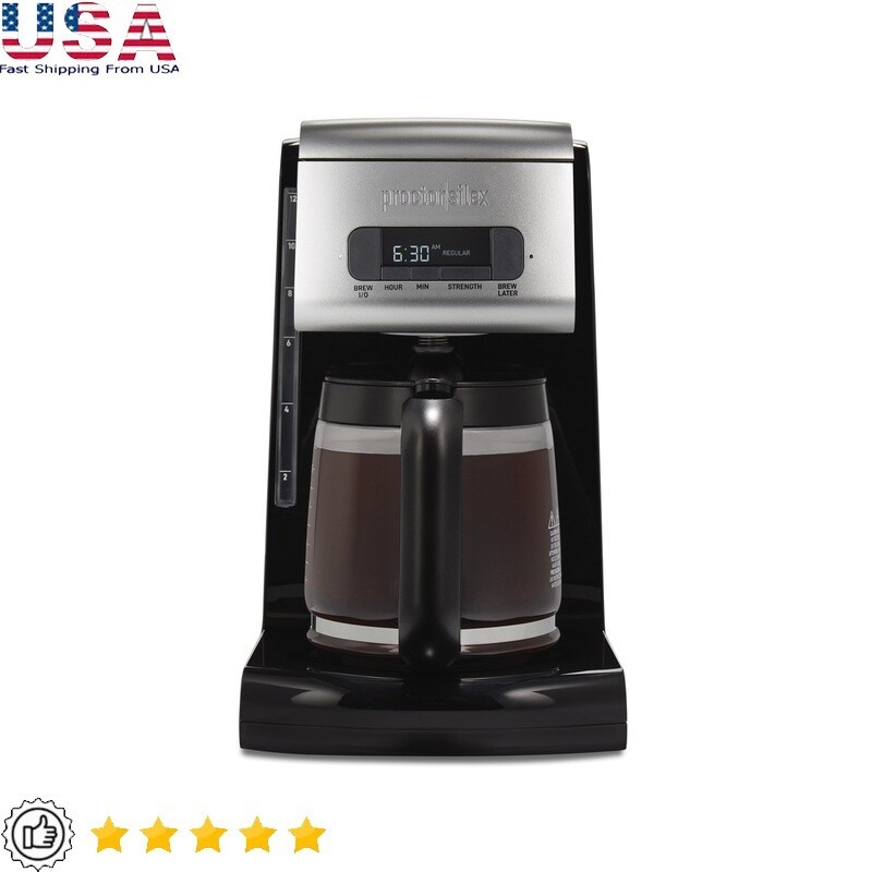 12 Cup Fast Brew Glass Carafe Auto Shutoff