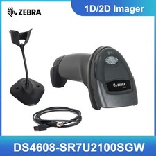 Zebra DS4608-SR00007ZZWW 1D 2D Imager Barcode Scanner Reader with USB Cable Kit