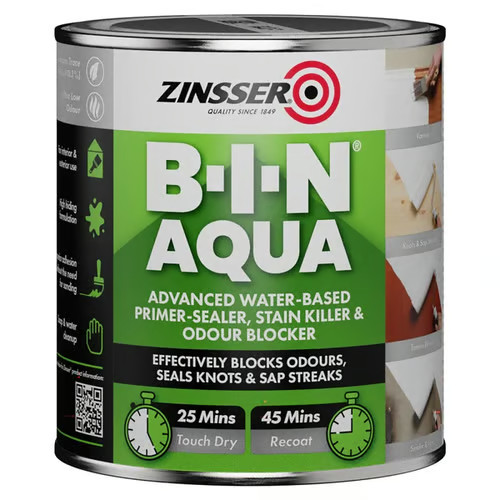 Primer Zinsser - Sellador acuático y asesino de manchas BIN - blanco - 500 ml
