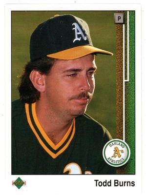 Todd Burns - Oakland Athletics (Baseball Card) 1989 Upper Deck # 718 - Mint