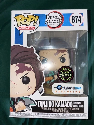 Funko Pop! Demon Slayer #874 Tanjiro Kamado Glow Chase Galactic Toys Exclusive
