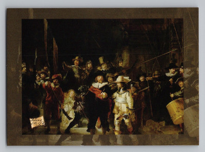 Pieces of the Past Art & Music 2025. Rembrandt - The Night Watch Card #63