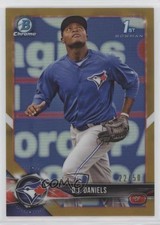 2018 Bowman Chrome Prospects Gold Refractor 22/50 DJ Daniels #BCP193 g3g