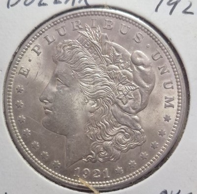 1921 P Morgan Silver Dollar - MS - Uncirculated OKES