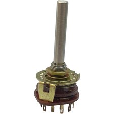 Alpha Rotary Switch 3 Pole 3 Position Panel Mount With Solder Lug Taiwan