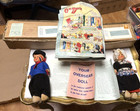 OLD NABISCO CEREAL WHEAT HONEYS PREMIUMS TOY HOLLAND DOLLS W WALT DISNEY COMICS — photo 1