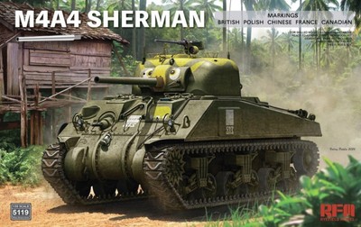 M4A4 Sherman Rye Field Model 5119 skala 1/35