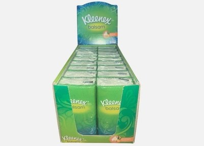 Kleenex Balsam Taschentücher Box mit 18 Packungen Top Vorteilspack Big Pack