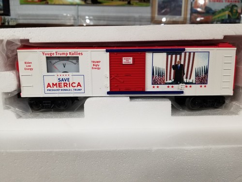 MTH MUY RARO PRIMER NÚMERO TRUMP MEDIDOR DE POTENCIA COCHE #30-71085 COMO NUEVO EN LA CAJA COCHE | Zustand: New