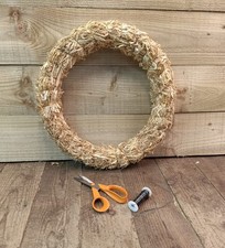 1 X 16 Inch 40cm  Straw Wreath Bases,  Ring, Craft, Festive,floristry. 