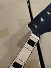 20frets Electric bass neck Maple J Bass Black headstock black block inlay