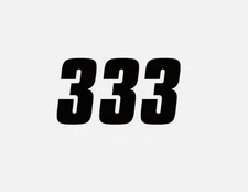 FACTORY EFFEX Factory Numbers Black 4" #3 Decal Sticker (08-90003) QTY 3