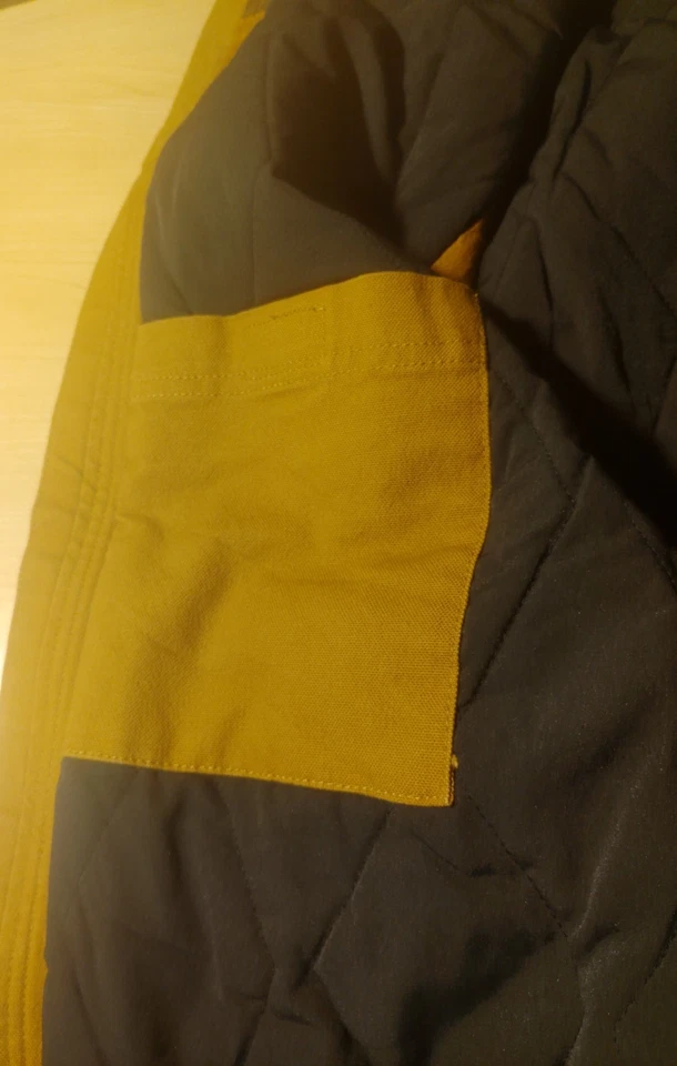 全新 Carhartt Duck 帆布绝缘灯芯绒领背心 宽鬆棕色 男式 XL 码 — 第 3/4 张图片