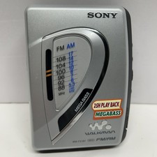 SONY Walkman WM-FX197 Cassette Player  AM/FM Radio New Belt  Works  Cleaned 