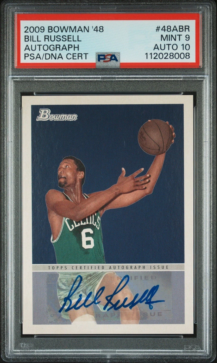 Autographed Basketball Russell Bill Topps card auto Russell Bill bowman topps その他 Sports Cards Trading その他