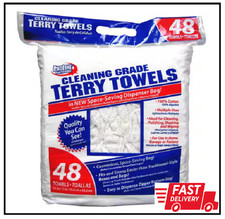 Cleaning-Grade Terry Towels 48-Pack Free Shipping New