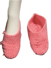 Hand Knitted Slipper Sz4