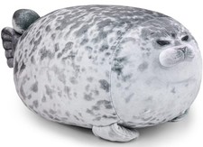 31.5 Inch Chubby Blob Seal Pillow, Large Seal Plush Pillow, Soft and Cute Seal S