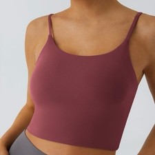 Halara Basic Padded Cropped Workout Tank A-C Cup Small