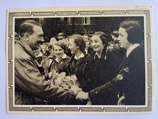 👍 1939 WORLD WAR II GERMANY LEADER GREET YOUNG PEOPLE POSTCARD ⭐⭐⭐⭐⭐⭐⭐⭐