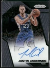 2017-18 Panini Prizm #SG-JA Justin Anderson Signatures Philadelphia 76ers