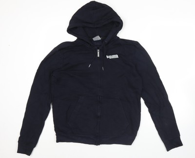Puma Herren Hoodie Sweatshirt schwarz Small Full Zip mit Logo