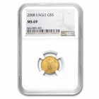 2008 1/10 oz American Gold Eagle MS-69 NGC
