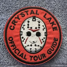 FRIDAY THE 13TH CRYSTAL LAKE OFFICIAL TOUR GUIDE 3x3 Embroidered Morale Patch