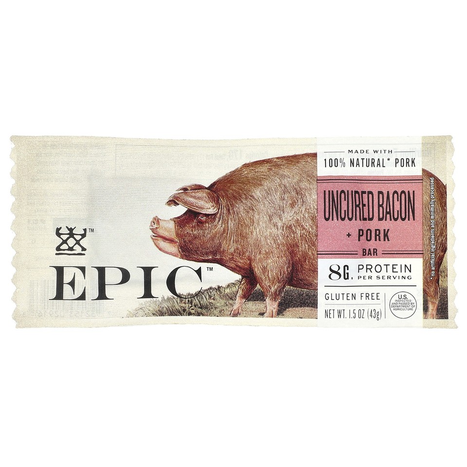 Uncured Bacon + Pork Bar, 1.5 oz (43 g)