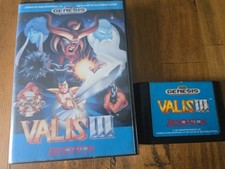 Valis III 3 Sega Genesis 1991 W Case Minty! Cartridge Tested Authentic No Manual