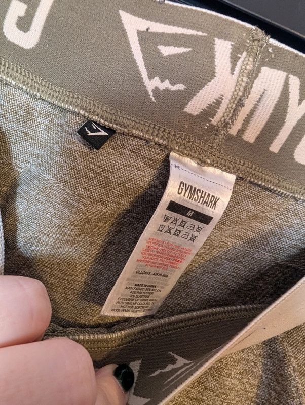 Gymshark Flex Leggings Khaki Sand Seamless Leggings Size M image 3