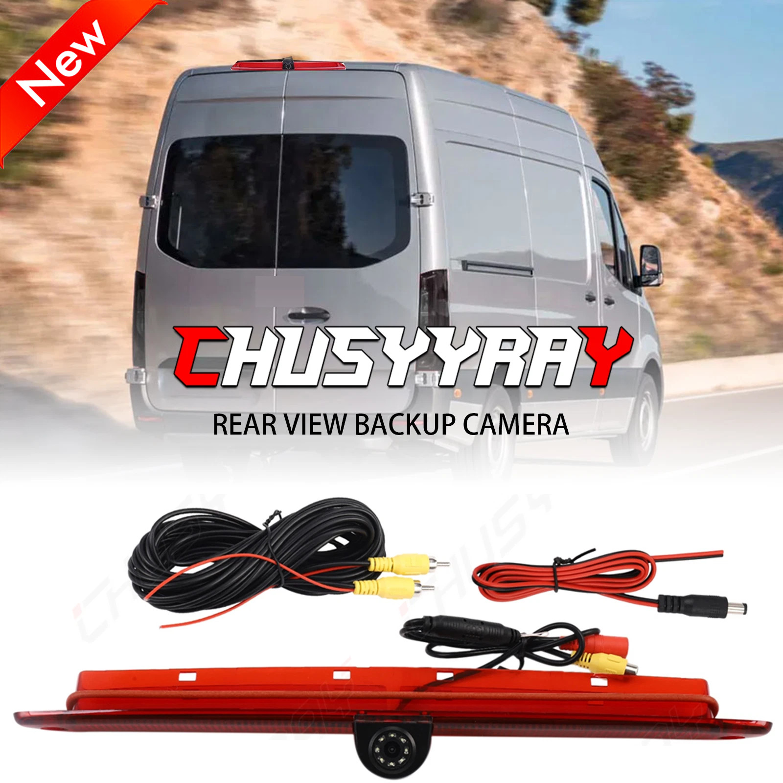 Brake Light Rear View Reverse Backup Camera For Mercedes Benz Sprinter Van