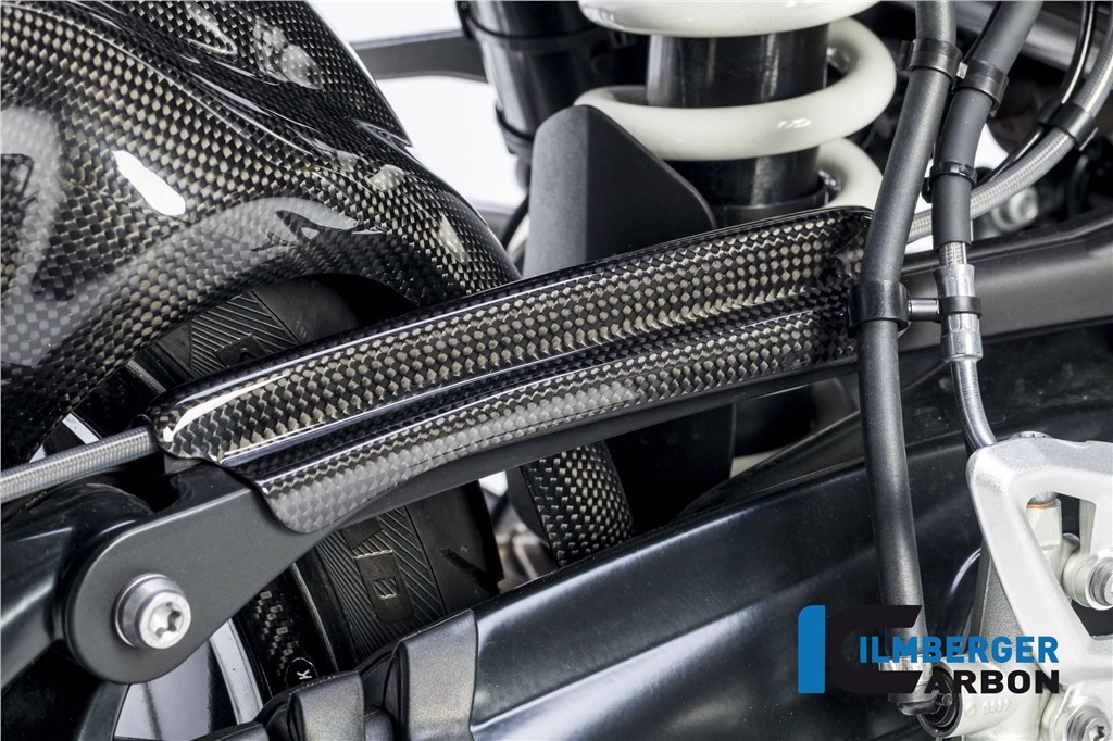 BMW R Nine T Scrambler 2017 17 Ilmberger Carbon Fibre Rear Brake Pipe Hose Cover