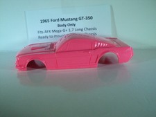 HO scale Slot Car Custom Resin body 1965 Neon Red Ford Mustang Fits AFX