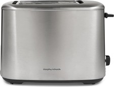 Morphy Richards Equip 2 Slice Toaster, Defrost and Reheat, Browning Controls, V