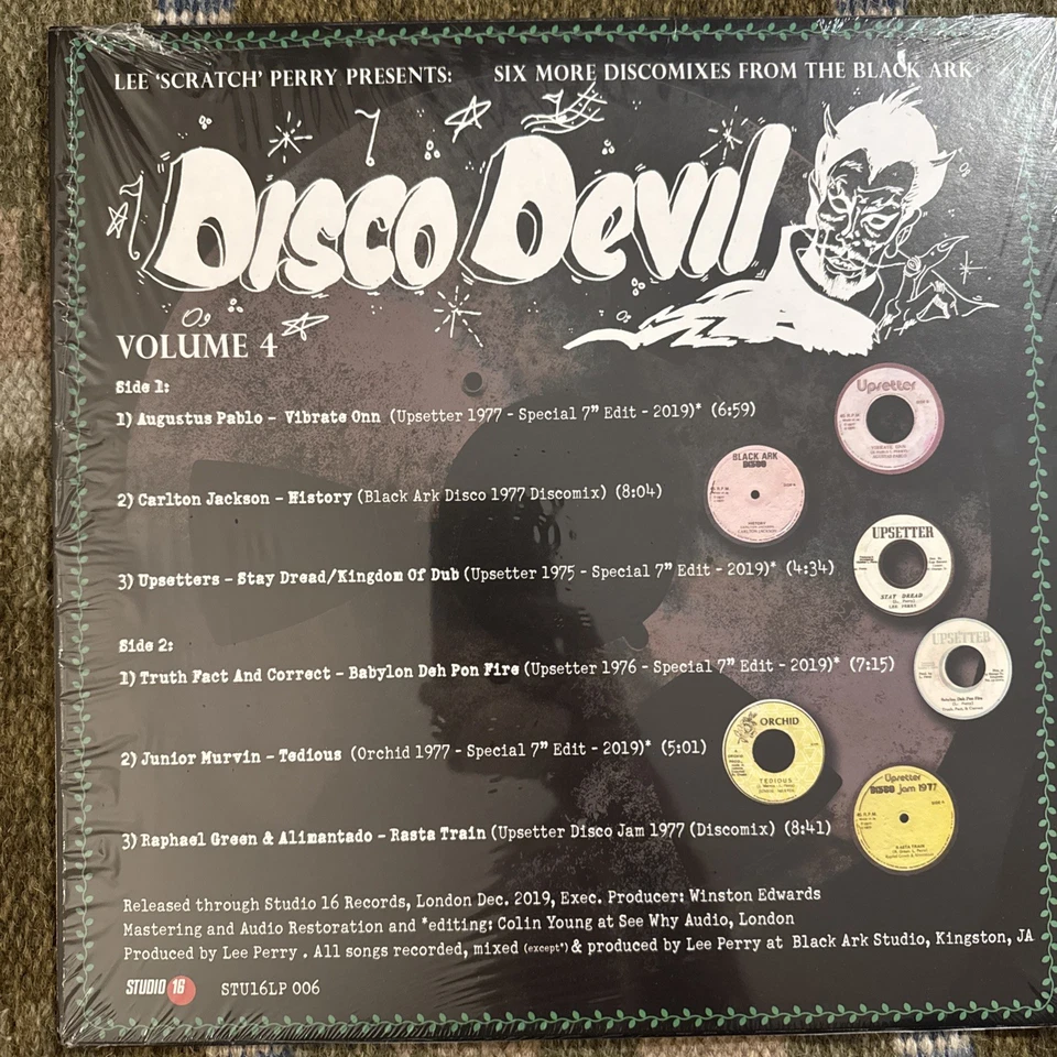 Lee Scratch Perry Disco Devil Vol 4 LP, Comp 2020 - UK Label  Studio 16 - Image 2 of 3
