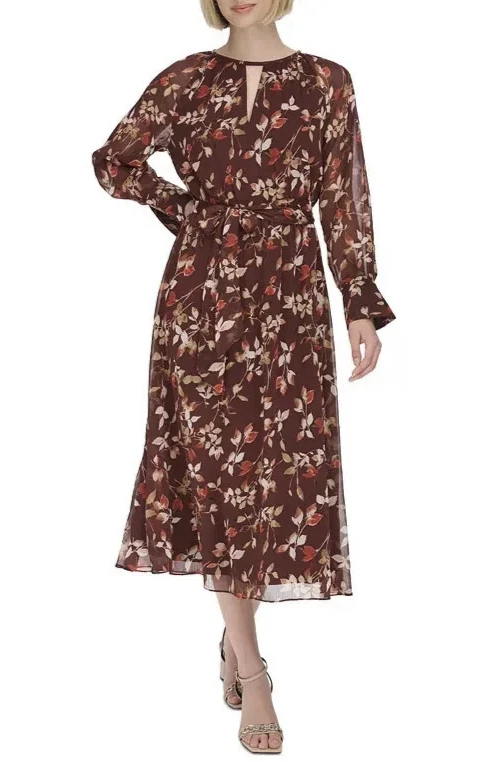knee length dresses for ladies Calvin Klein Women's Plus Size Side-Gathered Dress W2GDX800 – Biggybargains main image 0
