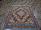 Authentic Vintage Turkish Rug,Geometric Anatolian Turkish Tribal Rug 4x5 Ft — photo 3