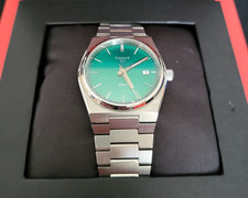 Tissot PRX Green Dial 35mm Quartz Steel Watch Bracelet Box Papers T137210