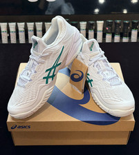 Scarpe da tennis uomo ASICS Court FF 3 Novak bianco verde passo 1041A361-100
